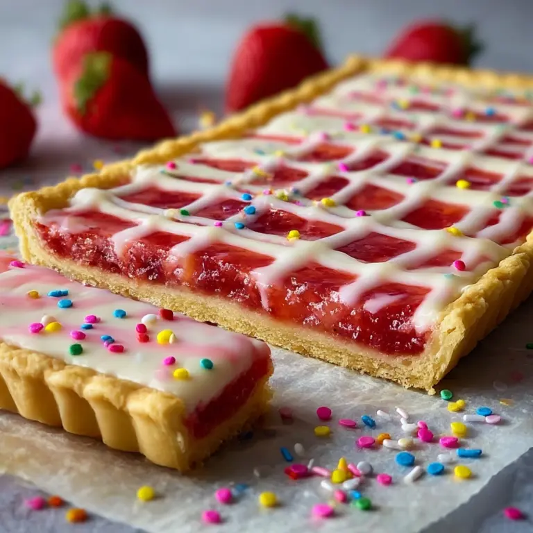 Strawberry Pop Tart Slab Pie Recipe