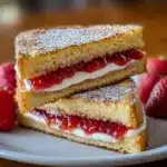 Fried Strawberry Cheesecake Sandwiches Recipe