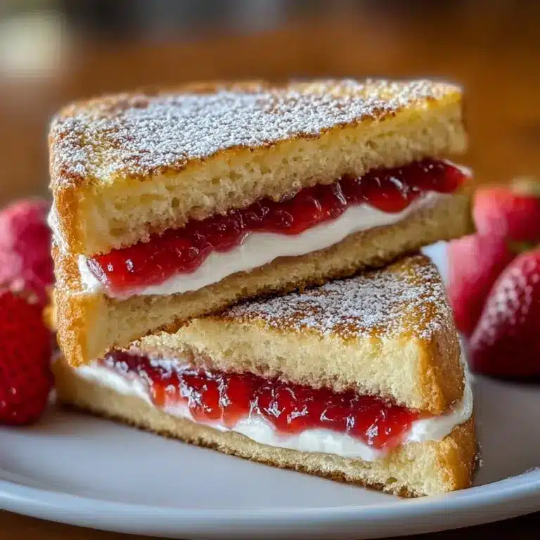 Fried Strawberry Cheesecake Sandwiches Recipe