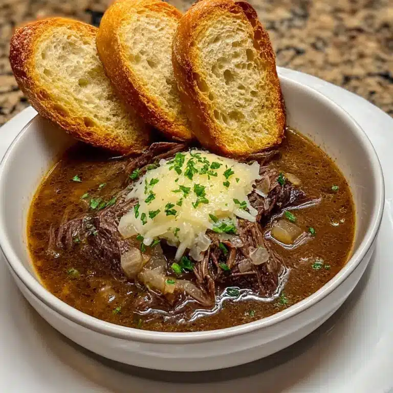 French Onion Beef Short Rib Soup Recipe