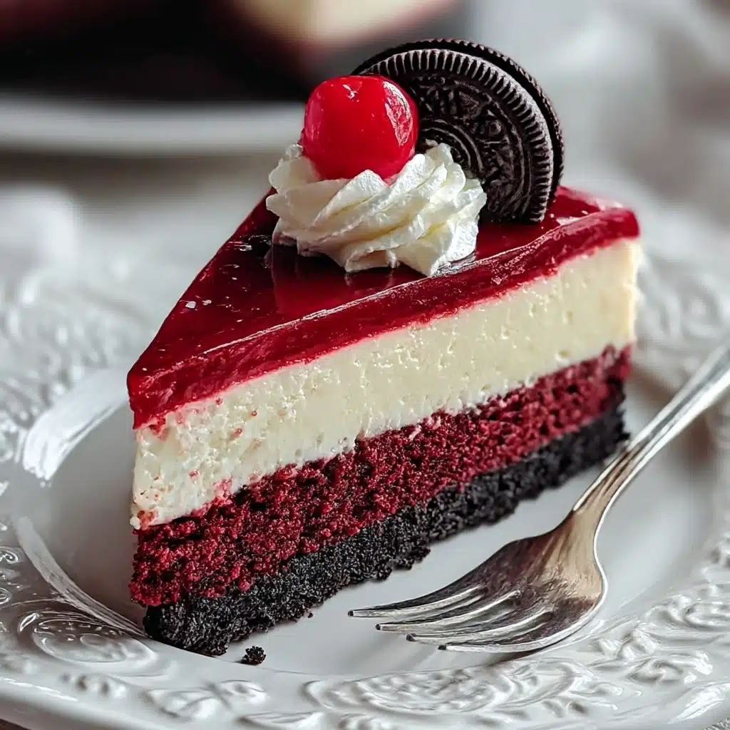 Irresistible Red Velvet Oreo Cheesecake You’ll Love Recipe - Recipe Image