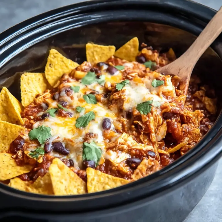 Crockpot Chicken Enchilada Casserole Recipe