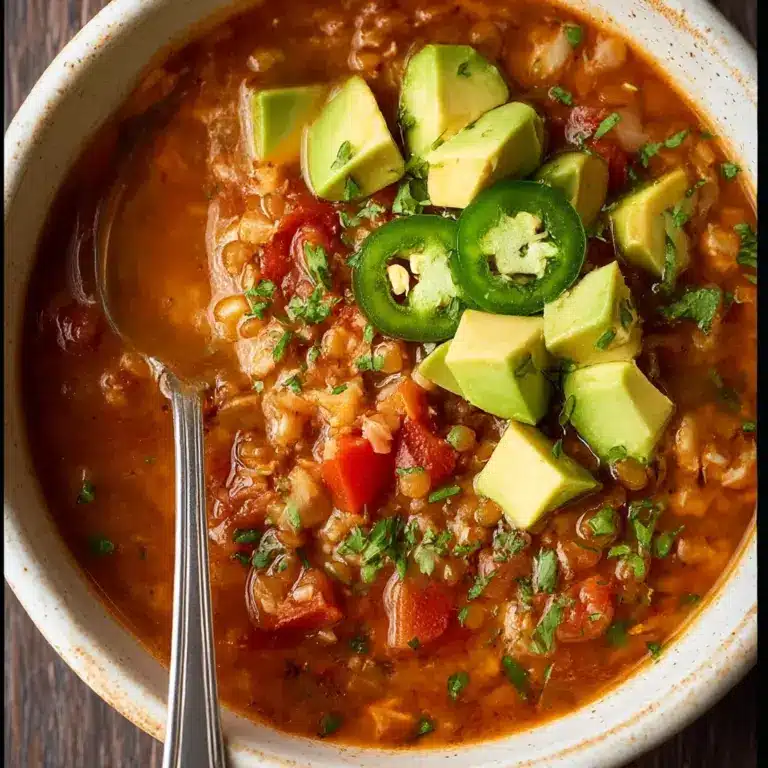 Lentil Rice Soup Recipe