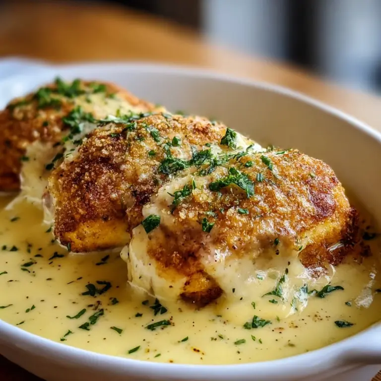 Chicken Pillows with Creamy Parmesan Sauce for Cozy Nights Recipe