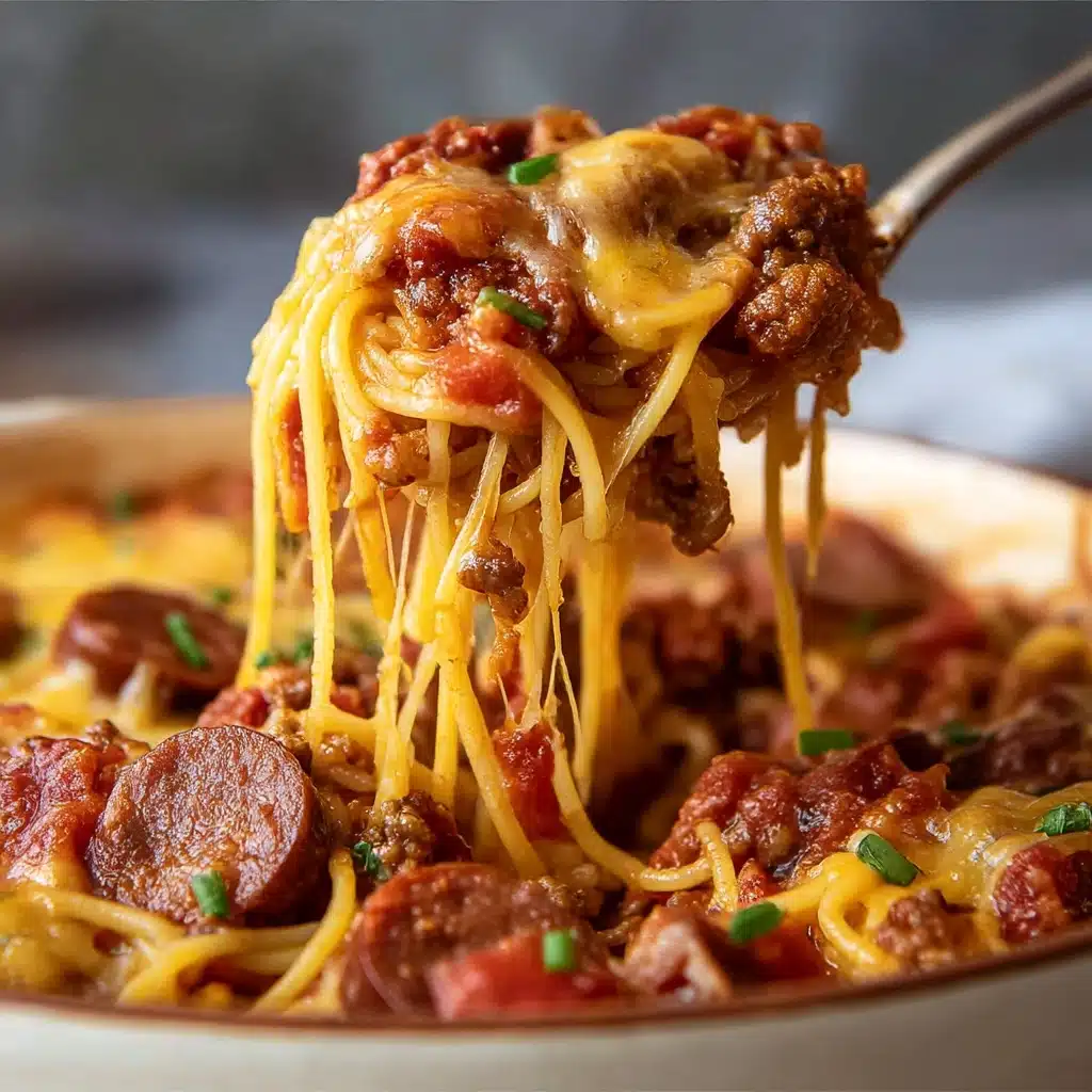 One Pot Cowboy Spaghetti Recipe - Recipe Image