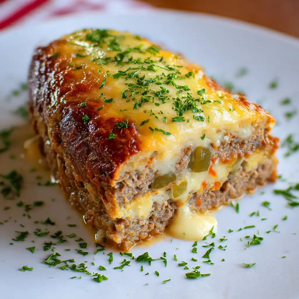 Philly Cheesesteak Meatloaf Recipe - Recipe Image