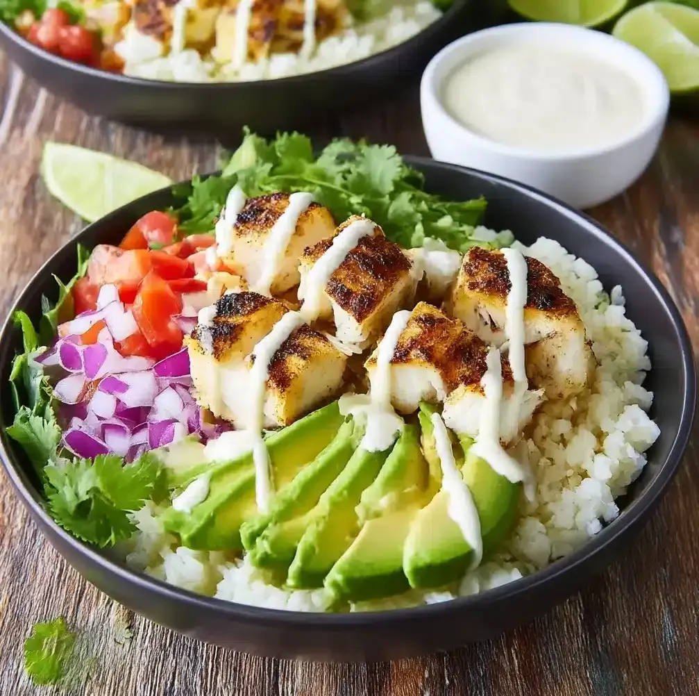 Low Carb Fish Taco Bowls Recipe