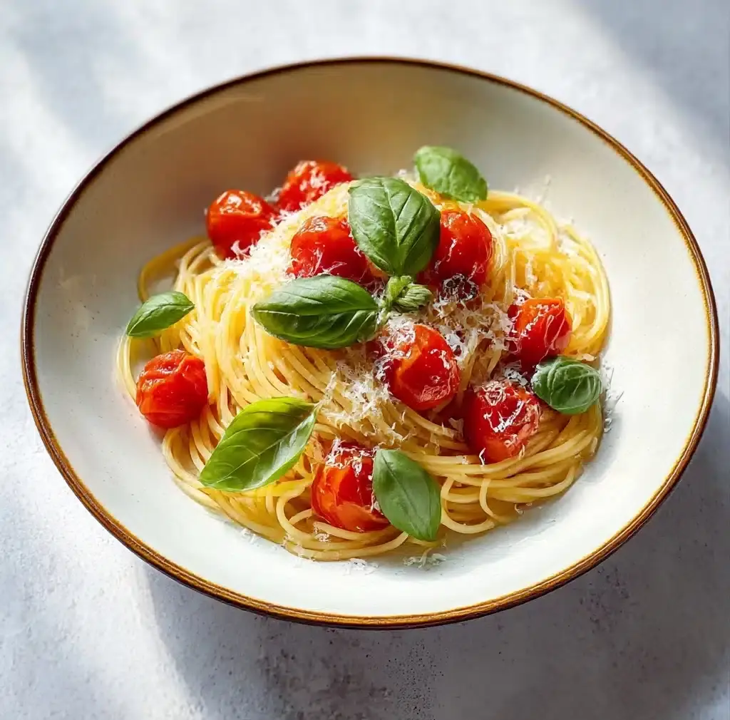 Savory Cherry Tomato and Basil Pasta in Under 20 Minutes Recipe