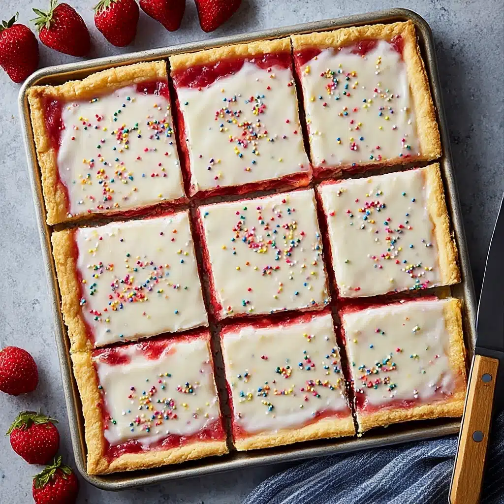 Strawberry Pop Tart Slab Pie Recipe - Recipe Image