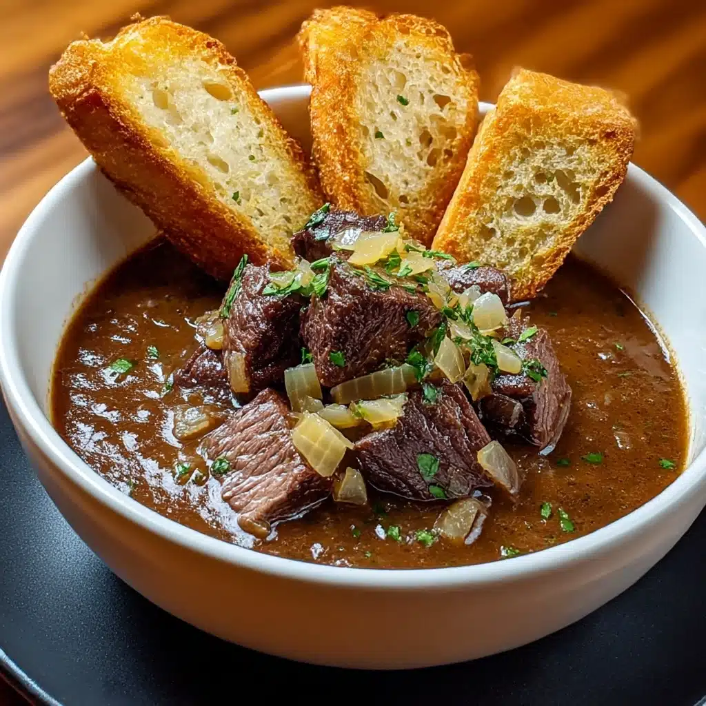 French Onion Beef Short Rib Soup Recipe - Recipe Image