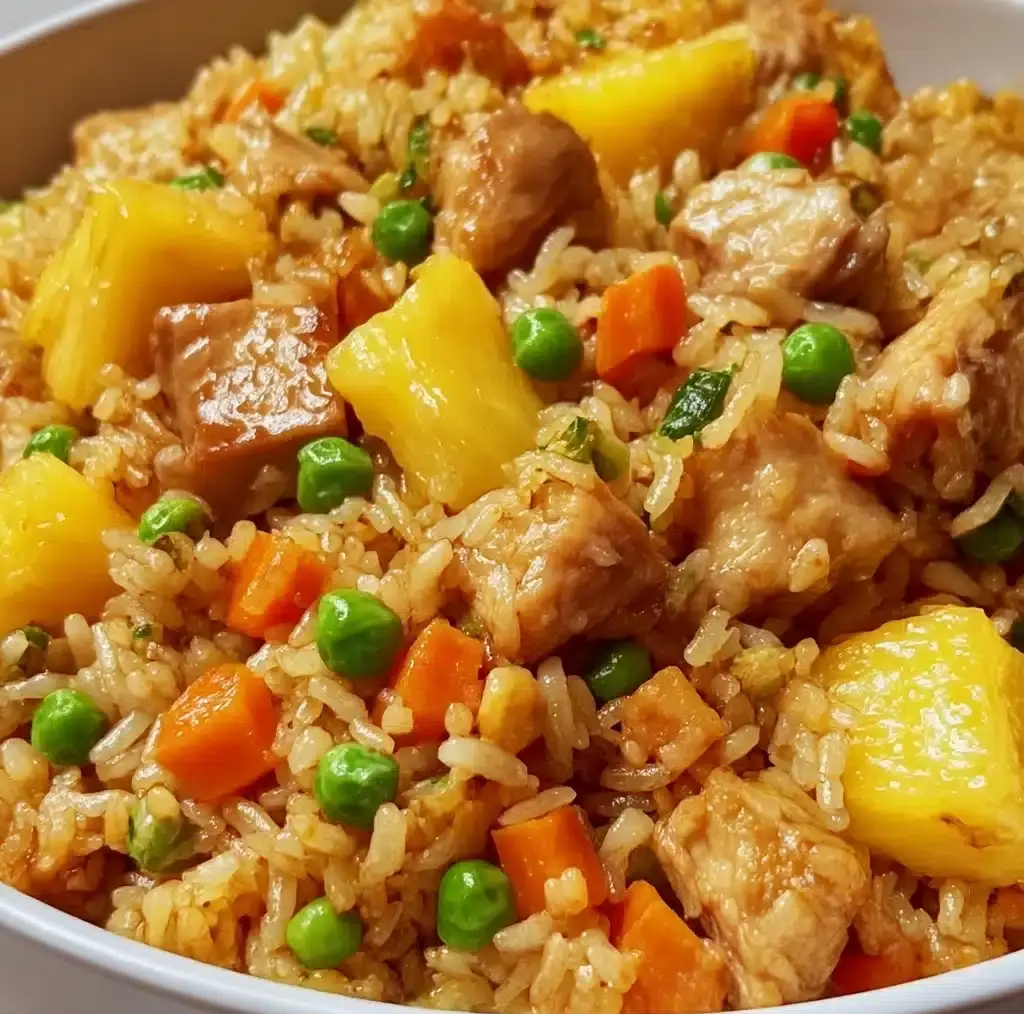 Pineapple Chicken Fried Rice Recipe