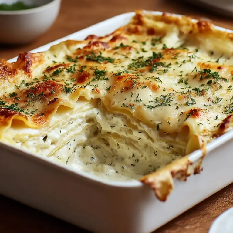 White Cheese Chicken Lasagna Recipe