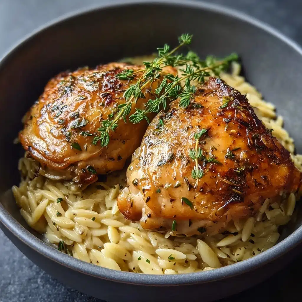 Slow Cooker Parmesan Herb Chicken & Orzo Recipe - Recipe Image
