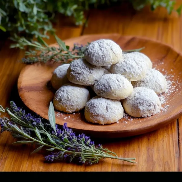 almond lavender butter cookies Recipe