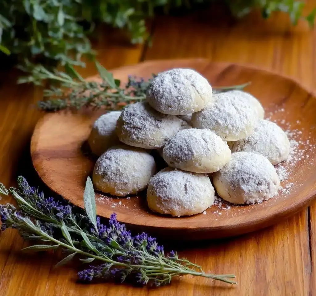almond lavender butter cookies Recipe