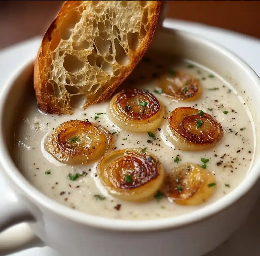Country French Garlic Soup Recipe