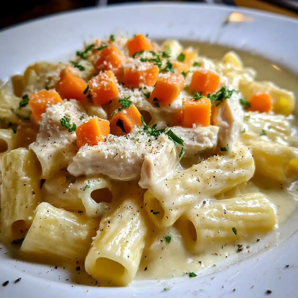 Creamy Chicken Pot Pie Pasta Recipe - Recipe Image