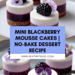 Mini Blackberry Mousse Cakes for Elegant No-Bake Indulgence Recipe