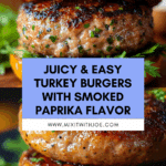 Barefoot Contessa’s Juicy & Easy Turkey Burger Recipe
