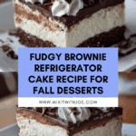 Brownie Refrigerator Cake Recipe