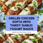 Chicken Kofta with Garlic Yogurt Sauce Recipe