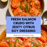 Salmon Crudo with Citrus Soy Dressing Recipe