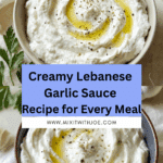 Lebanese Garlic Sauce Recipe