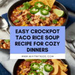 Crockpot Taco Rice Soup Recipe