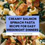 Salmon Spinach Pasta Dish