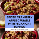 Spiced Cranberry Apple Crumble With Pecan Topping Recipe