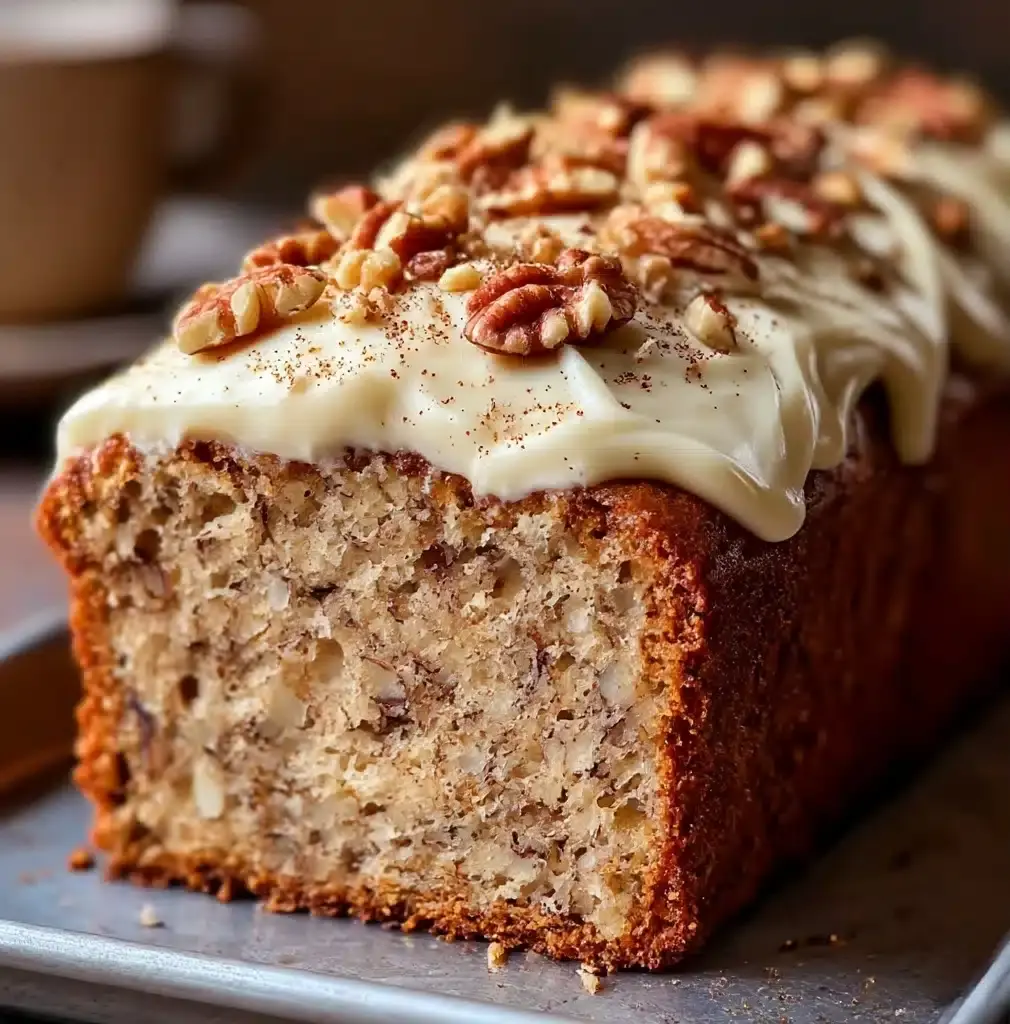 Hummingbird Bread with Cinnamon Cream Cheese Frosting Recipe