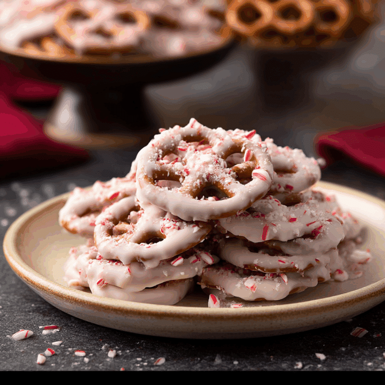 Candy Cane Peppermint Pretzels Recipe