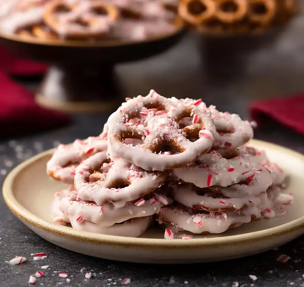 Candy Cane Peppermint Pretzels Recipe