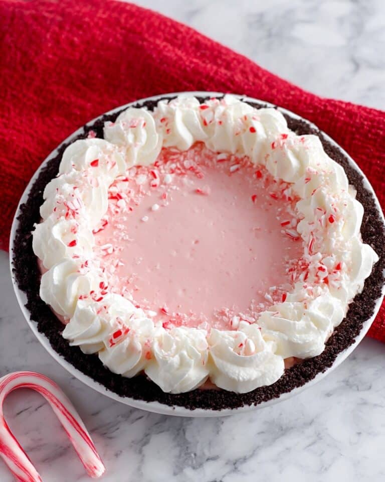 No Bake Christmas Peppermint Pie Recipe