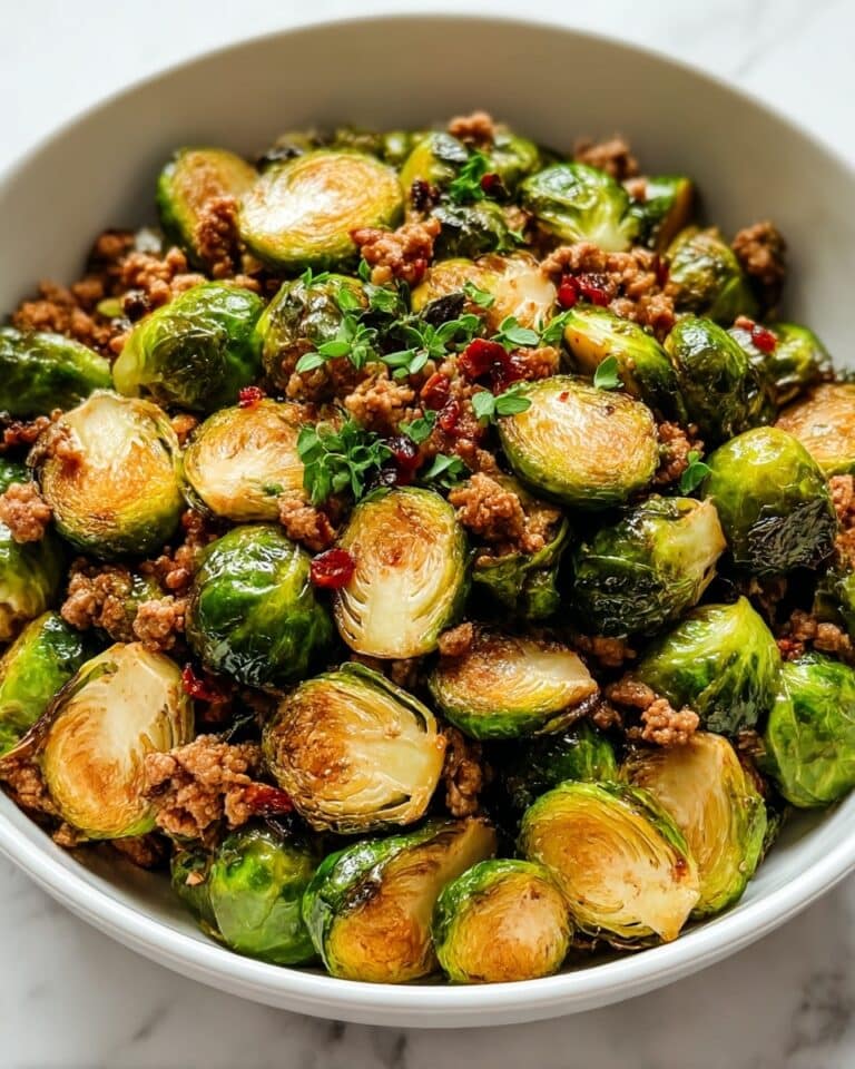 Brussels Sprouts Ground Turkey Skillet Recipe