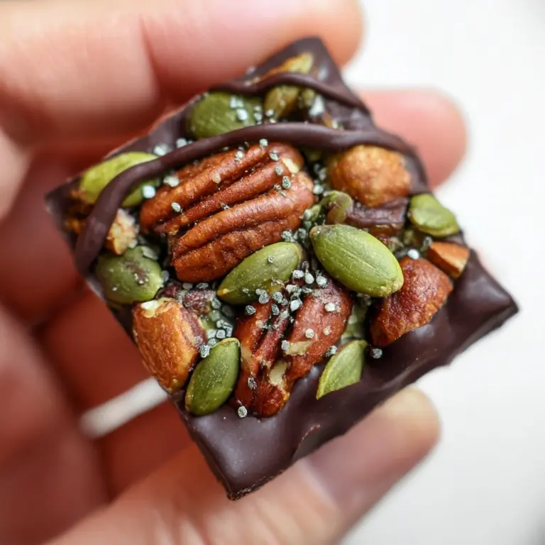 Dark Chocolate Nut Squares Recipe