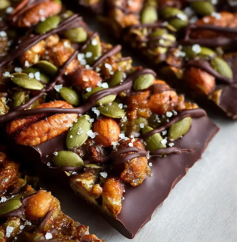 Dark Chocolate Nut Squares Recipe