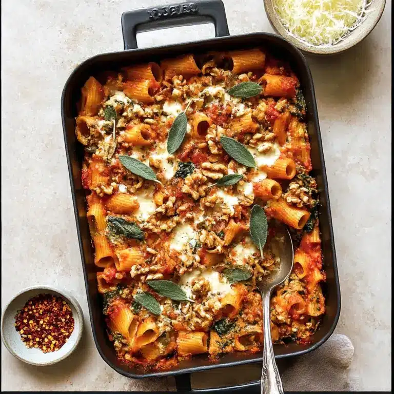 Pasta Bake with Pumpkin Tomato Sauce Recipe