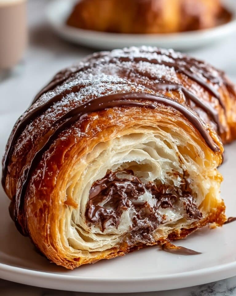 Chocolate Croissant Breakfast Bake with Flaky Layers Recipe