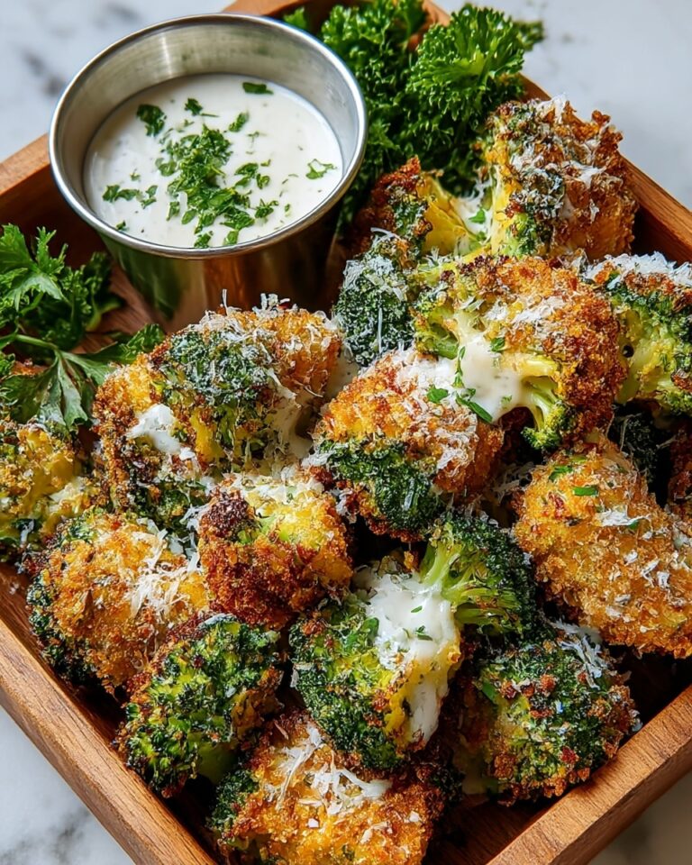 Crispy Air Fryer Broccoli Cheddar Poppers Recipe