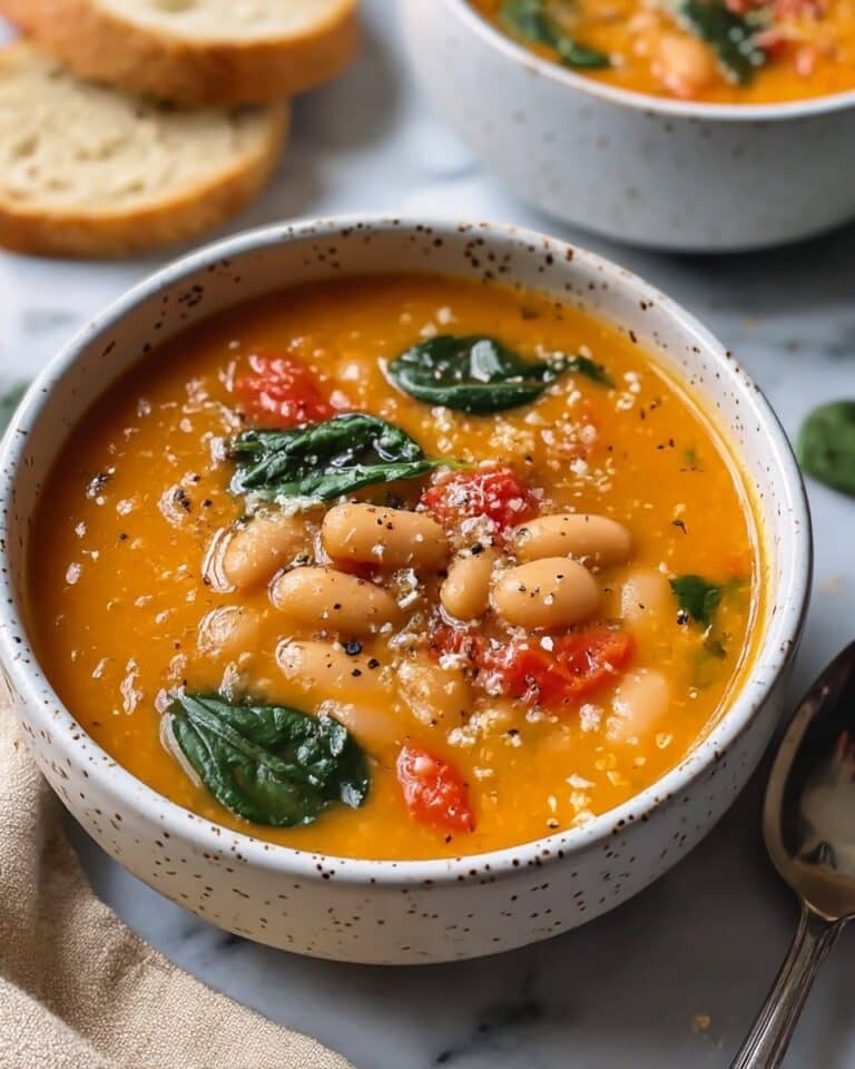 Parmesan Tomato Cannellini Bean Soup Recipe