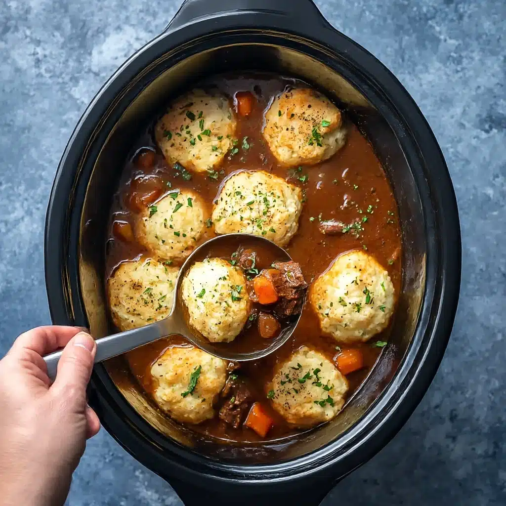 Tasty Beef Stew and Dumplings Recipe - Recipe Image