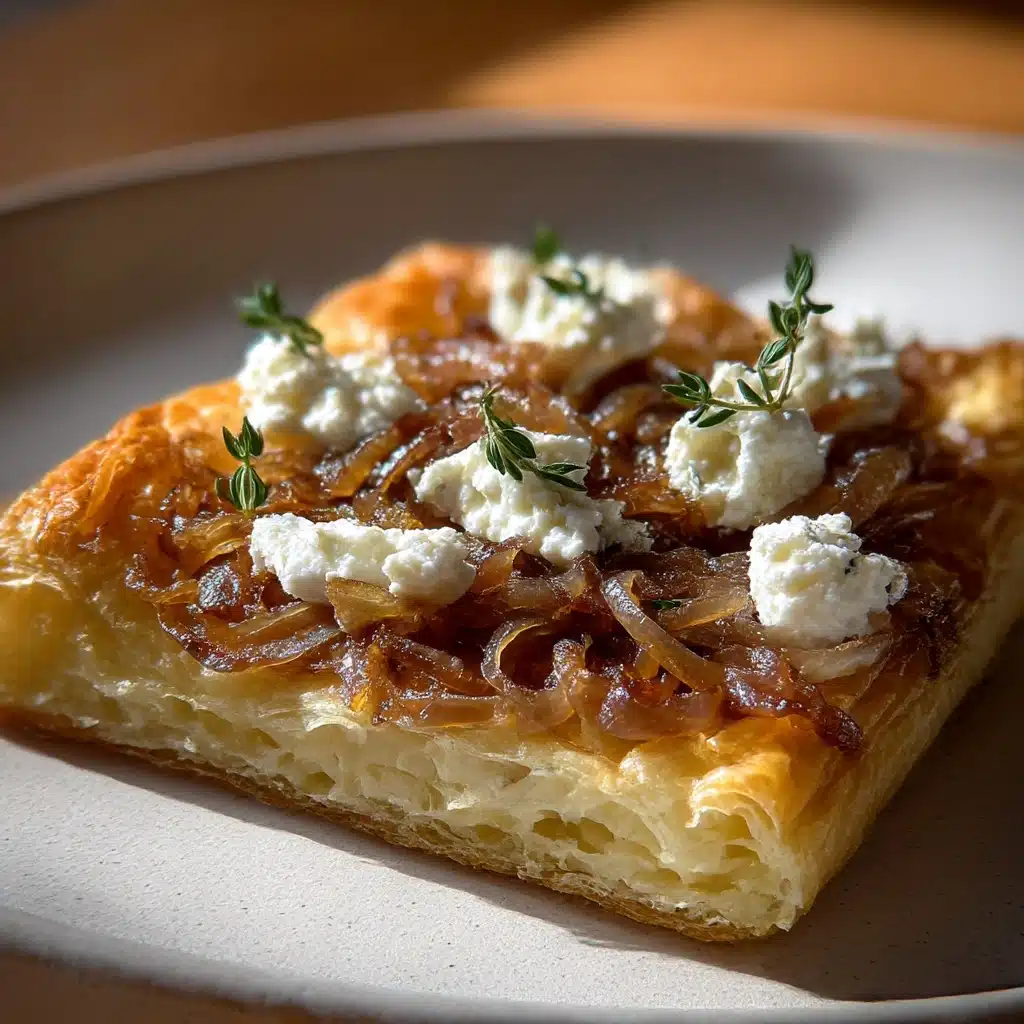 Irresistible Caramelized Onion and Goat Cheese Tarts Recipe - Recipe Image
