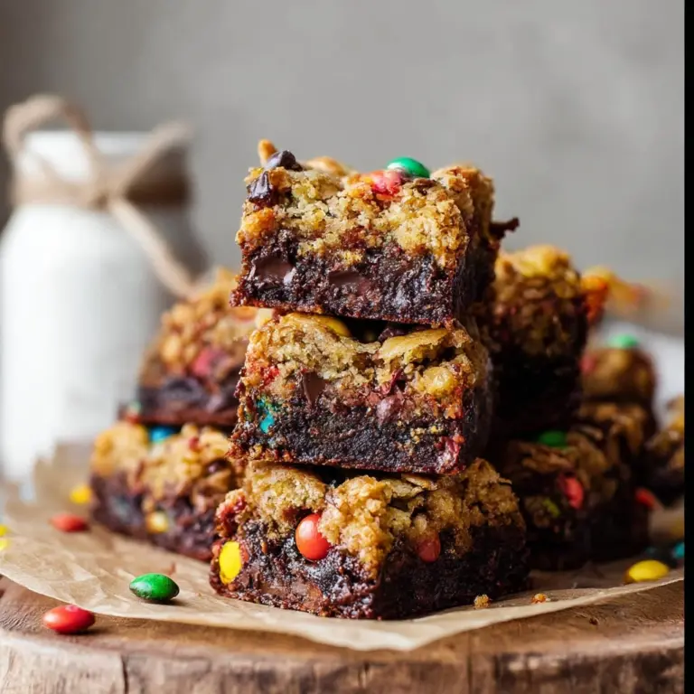 Monster Cookie Fudgy Brownies Recipe