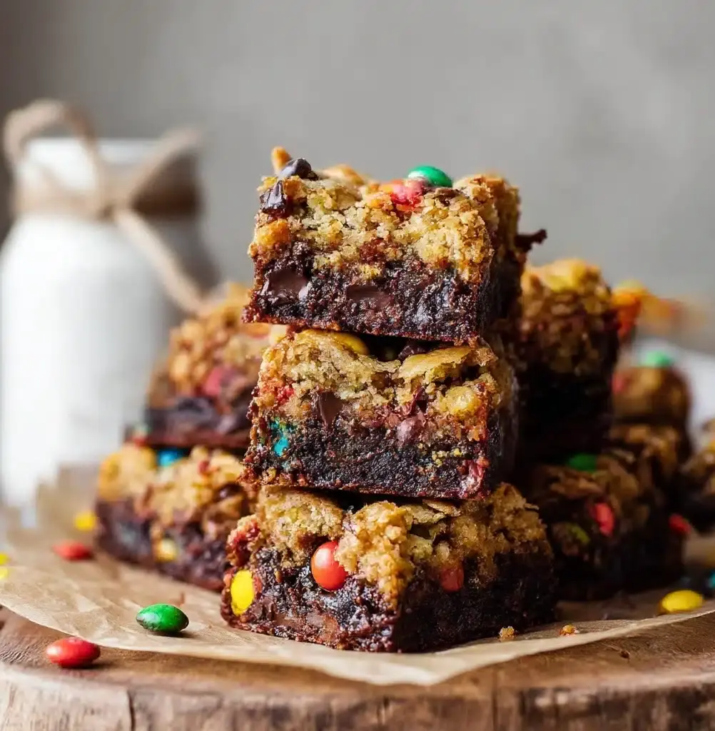 Monster Cookie Fudgy Brownies Recipe