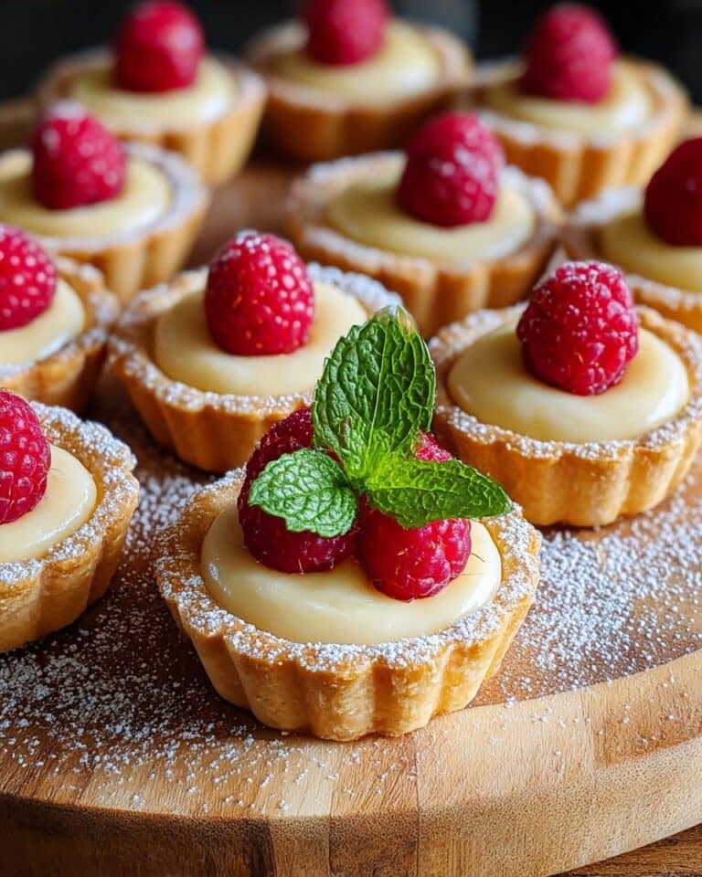 Vanilla Cream Tarts with Fresh Raspberries Recipe