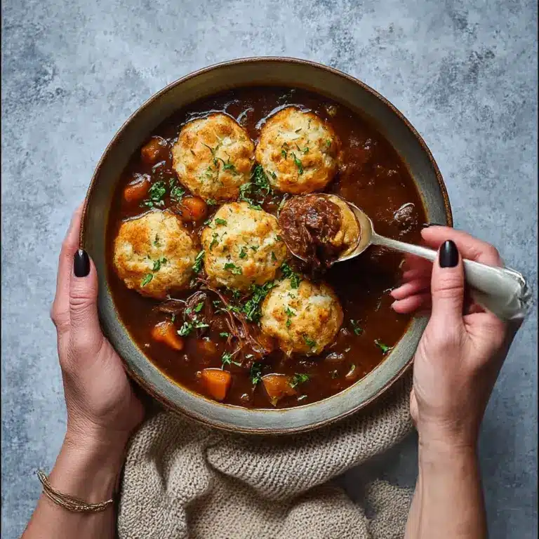 Tasty Beef Stew and Dumplings Recipe