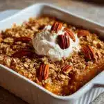 Transfer the mixture into the greased baking dish, spreading it evenly with a spatula Recipe