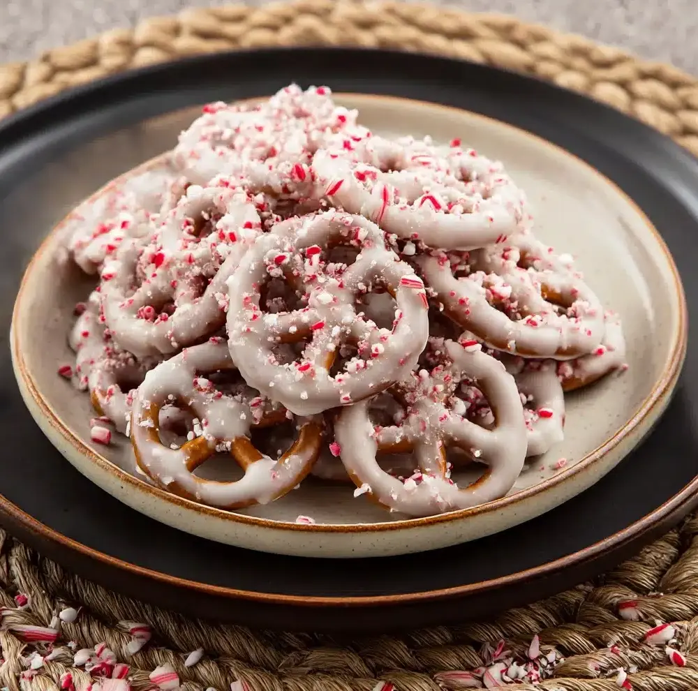Candy Cane Peppermint Pretzels Recipe