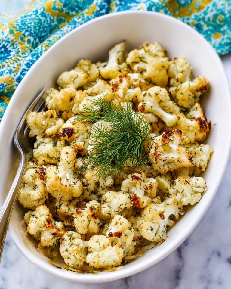 Dijon Mustard Roasted Cauliflower Recipe